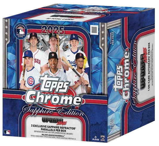 2025 Topps Chrome® Baseball Update Series Sapphire Edition Hobby Box