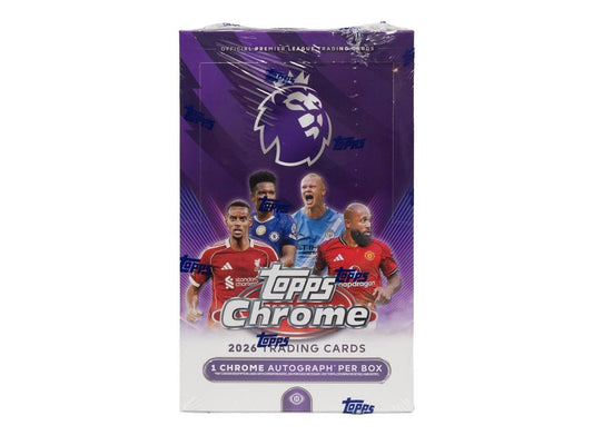 2026 Topps Chrome Premier League EPL Soccer Hobby Box